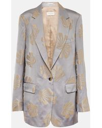 Dries Van Noten - Bedruckter Blazer Aus Jacquard - Lyst