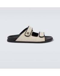 Dolce & Gabbana - Sandalen Dg Aus Canvas Mit Leder - Lyst
