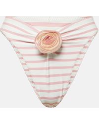 SAME - Rose Floral-applique Bikini Bottoms - Lyst