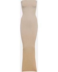 Wolford - Fading Shine Strapless Maxi Dress - Lyst