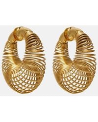 Alaïa - Orecchini A Cerchio A Spirale - Lyst