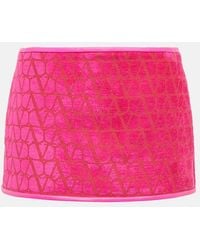 Valentino - Toile Iconographe Velvet Miniskirt - Lyst