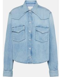 Citizens of Humanity - Cropped Cotton Denim Shirt - Lyst