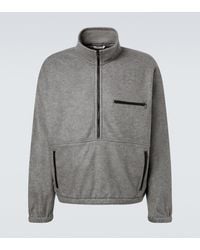AURALEE - Silk Fleece Half-Zip Sweatshirt - Lyst