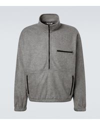 AURALEE - Silk Fleece Half-Zip Sweatshirt - Lyst