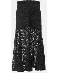 Patou - Cotton-Blend Lace Maxi Skirt - Lyst