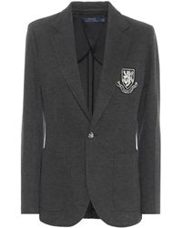 Polo Ralph Lauren Blazer in jersey di misto cotone - Grigio