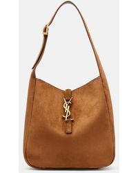 Saint Laurent - Le 5 A 7 Small Suede Shoulder Bag - Lyst