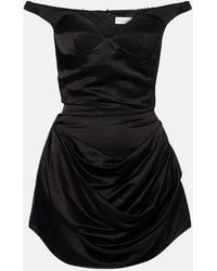 Magda Butrym - Ruched Off-Shoulder Bustier Dress - Lyst