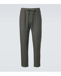 Fedeli - Pantalones Rectos De Lino - Lyst