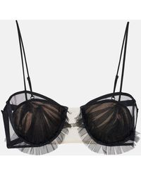 Nensi Dojaka - Exploding Flower Tulle Bra - Lyst