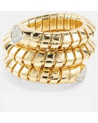 Marina B - Trisola 18kt Gold Ring With Diamonds - Lyst