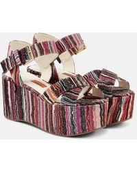 Missoni - Julia Raschel Platform Sandals - Lyst