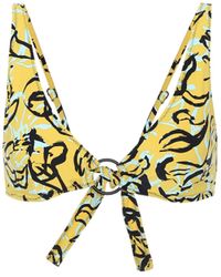 Diane von Furstenberg X Onia Bikini-Oberteil Jade - Gelb