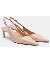 Gucci - Slingback-Pumps Castello Aus Leder - Lyst