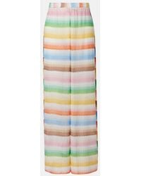 Missoni - Zigzag Knitted Wide-Leg Pants - Lyst