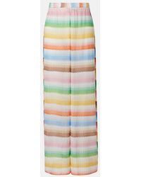 Missoni - Zigzag Knitted Wide-Leg Pants - Lyst