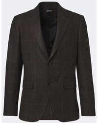 ZEGNA - Prince Of Wales Check Cashmere Blazer - Lyst