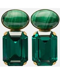 Jennifer Behr - Elin Crystal-Embellished-Plated Earrings - Lyst
