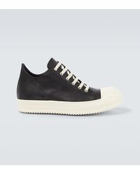 Rick Owens - Low-top Leather Sneakers - Lyst