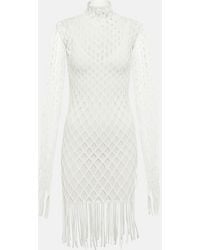 Dion Lee - Fishnet High-neck Minidress - Lyst