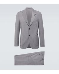 Lardini - Single-breasted Wool Blend Suit - Lyst