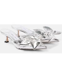 Jimmy Choo - Mules Staz 50 En Cuir Metallise - Lyst