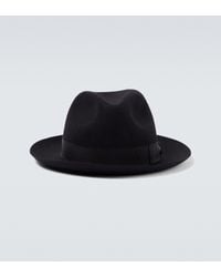 Borsalino Federico Felt Panama Hat - Black