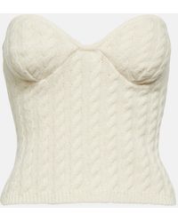 Magda Butrym - Cable-Knit Tube Top - Lyst