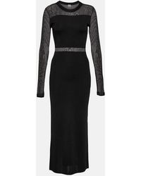 TOTEME - Semi-Sheer Knitted Maxi Dress - Lyst
