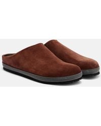 Brunello Cucinelli - Monili Suede Clogs - Lyst