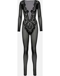 Wolford - Jumpsuit in pizzo - Lyst