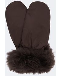 Yves Salomon - Shearling-Trimmed Down Mittens - Lyst