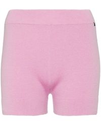 Extreme Cashmere N° 179 Very Stretch-cashmere Shorts - Pink