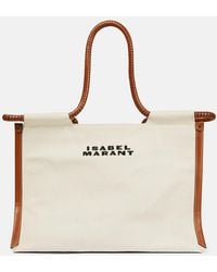 Isabel Marant - Toledo Medium Cotton Tote Bag - Lyst