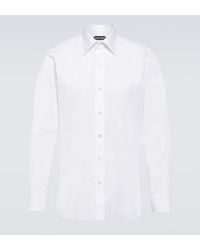 Tom Ford - Hemd aus Baumwollpopeline - Lyst