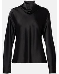 Leset - Top Barb Aus Satin - Lyst