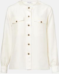 Loro Piana - Quincy Silk Shantung Blouse - Lyst