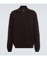 Zegna - Cashmere Polo Sweater - Lyst