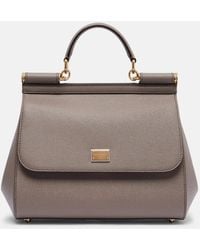 Dolce & Gabbana - Sicily Medium Leather Shoulder Bag - Lyst