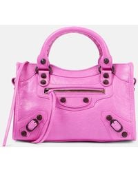 Balenciaga - Le City Mini Leather Shoulder Bag - Lyst