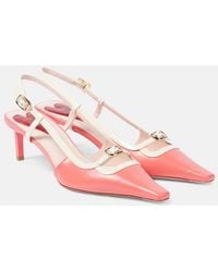 Roger Vivier - Viv' Canard Leather Slingback Pumps - Lyst