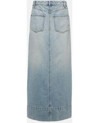 Sportmax - Piave Denim Maxi Skirt - Lyst