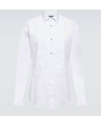 Dolce & Gabbana - Camisa de esmoquin en popelin de algodon - Lyst