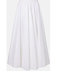 Givenchy - Cotton Midi Skirt - Lyst