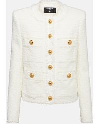 Balmain - Tweed jacket - Lyst