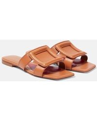 Roger Vivier - Buckle Leather Sandals - Lyst