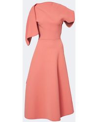 Maticevski - Diadem Draped Asymmetric Midi Dress - Lyst