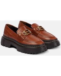 Hogan - H619 Leather Loafers - Lyst