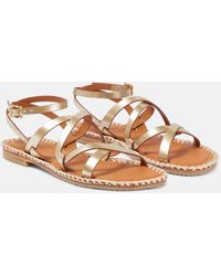 Zimmermann - Sandali Criss-Cross in pelle - Lyst